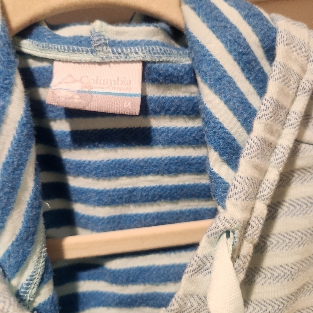 Columbia Women's Melody Spring Full Zip Striped Hooded Jacket Size Medium - Picture 3 of 8